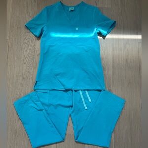 Women's Blue Scrub Set